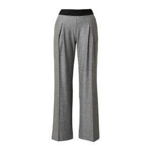 BRAX Kalhoty se sklady v pase 'MAINE'  šedý melír / černá
