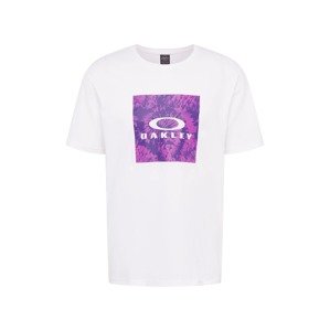OAKLEY Funkční tričko 'WANDERLUST' svítivě fialová / tmavě fialová / bílá