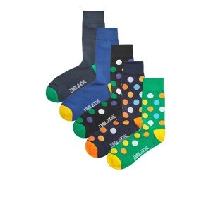 JACK & JONES Ponožky 'COLIN'  námořnická modř / královská modrá / tmavě zelená / černá