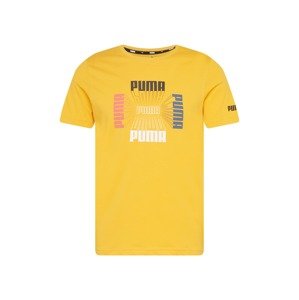 PUMA Funkční tričko  korálová / jasně oranžová / černá / bílá