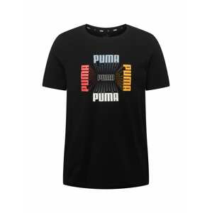 PUMA Funkční tričko  světlemodrá / oranžová / červená / černá