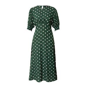 Dorothy Perkins Šaty  tmavě zelená / bílá
