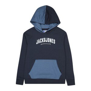 Jack & Jones Junior Mikina 'Division' námořnická modř / kouřově modrá / bílá