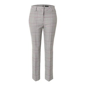 COMMA Kalhoty s puky tmavě šedá / fialová / bílá