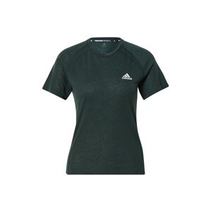 ADIDAS SPORTSWEAR Funkční tričko 'CITY' světle šedá / tmavě zelená