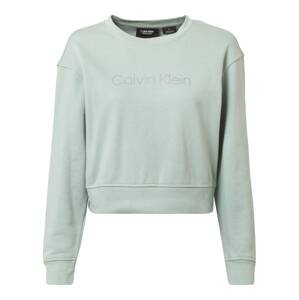 Calvin Klein Sport Mikina stříbrně šedá / mátová