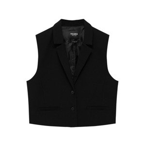 Pull&Bear Vesta k obleku černá