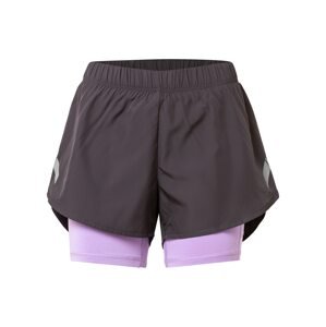 ONLY PLAY Sportovní kalhoty tmavě šedá / pastelová fialová