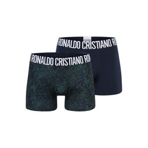 CR7 - Cristiano Ronaldo Boxerky  marine modrá / smaragdová / bílá