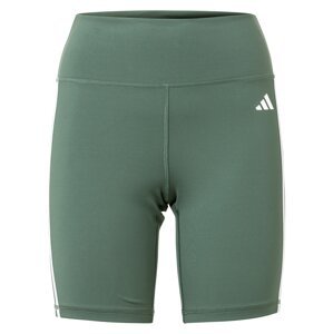 ADIDAS PERFORMANCE Sportovní kalhoty smaragdová / bílá