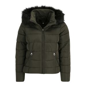 Vero Moda Petite Zimní bunda 'LIV' tmavě zelená / černá
