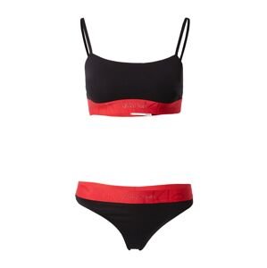Calvin Klein Underwear Soupravy prádla červená / černá / stříbrná