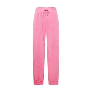 Tommy Jeans Kalhoty námořnická modř / světle růžová / ohnivá červená / bílá