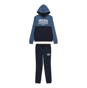Jack & Jones Junior Joggingová souprava námořnická modř / chladná modrá / bílá