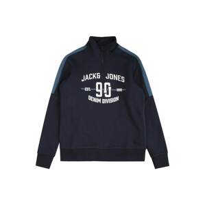 Jack & Jones Junior Mikina 'DIVISION' modrá / námořnická modř / bílá