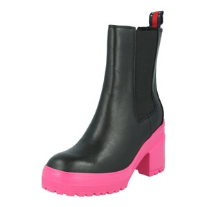 Tommy Jeans Chelsea boty  pink / černá