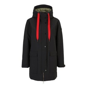 TIMEZONE Zimní kabát  oranžově červená / černá