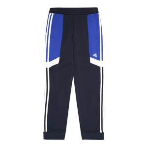 ADIDAS SPORTSWEAR Sportovní kalhoty modrá / černá / bílá