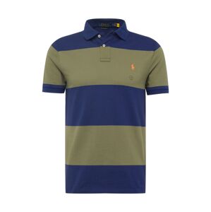 Polo Ralph Lauren Tričko modrá / khaki / oranžová