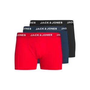 JACK & JONES Boxerky 'COBY'  námořnická modř / červená / černá / bílá