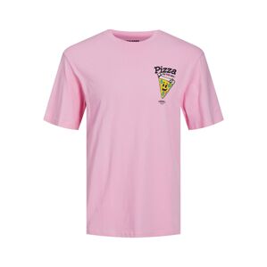 JACK & JONES Tričko 'Taco' žlutá / světle růžová / černá / bílá