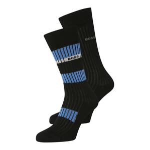 BOSS Black Ponožky  modrá / světle šedá / černá