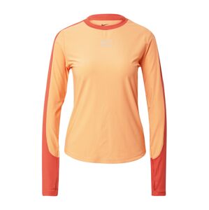 NIKE Funkční tričko světle šedá / jasně oranžová / tmavě oranžová