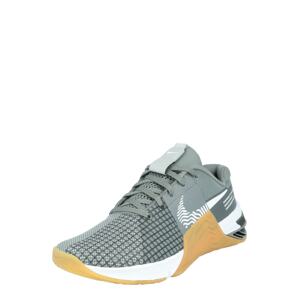 NIKE Sportovní boty 'Metcon 8' kouřově šedá / bílá