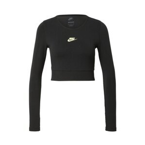 Nike Sportswear Tričko 'EMEA' světle žlutá / černá