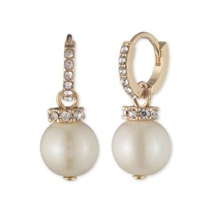 Lauren Ralph Lauren Náušnice  zlatá / průhledná / perlově bílá