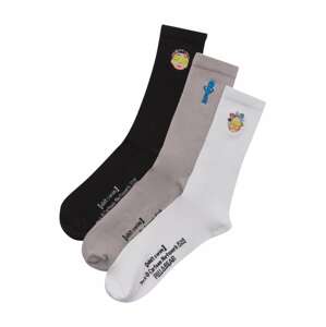 Pull&Bear Ponožky  béžová / modrá / černá / bílá