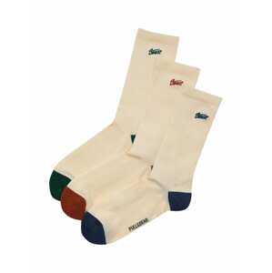 Pull&Bear Ponožky  béžová / tmavě modrá / tmavě zelená / rezavě červená