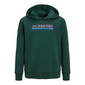 Jack & Jones Junior Mikina 'Codyy'  modrá / karamelová / tmavě zelená / bílá