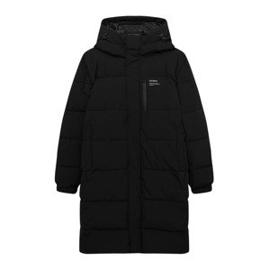 Pull&Bear Zimní kabát černá / bílá