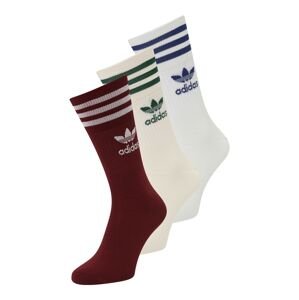 ADIDAS ORIGINALS Ponožky  béžová / zelená / burgundská červeň / bílá