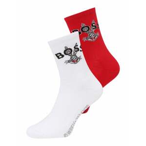 BOSS Black Ponožky  šedá / červená / černá / bílá