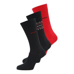 BOSS Black Ponožky  tmavě modrá / červená / bílá