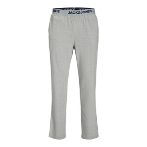 JACK & JONES Pyžamové kalhoty 'ARON' marine modrá / šedá / šedý melír