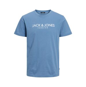JACK & JONES Tričko 'JAKE' světlemodrá / bílá