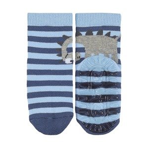 STERNTALER Ponožky marine modrá / nebeská modř / šedý melír