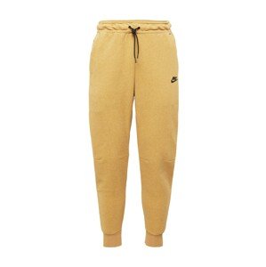 Nike Sportswear Kalhoty zlatě žlutá / černá