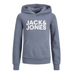 Jack & Jones Junior Mikina  chladná modrá / bílá