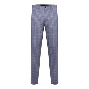 SELECTED HOMME Chino kalhoty modrá / noční modrá / šedá