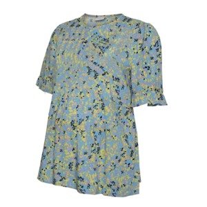 MAMALICIOUS Tričko 'Renee' azurová modrá / limetková / růžová / černá