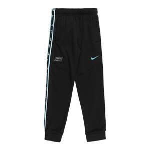 Nike Sportswear Kalhoty  světlemodrá / černá