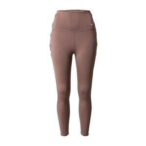 NIKE Sportovní kalhoty švestková / svítivě růžová