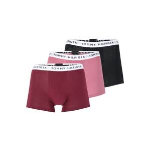 Tommy Hilfiger Underwear Boxerky  rezavě hnědá / světle růžová / černá / bílá
