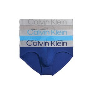 Calvin Klein Underwear Slipy nebeská modř / tmavě modrá / šedá