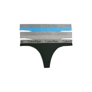 Calvin Klein Underwear Tanga  modrá / šedá / černá