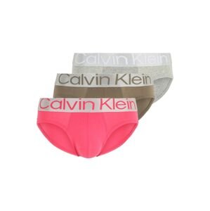Calvin Klein Underwear Slipy  šedá / olivová / pink / bílá